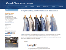 Tablet Screenshot of canalcleaners.net
